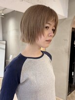 ローレン(LOREN)&nbsp;ボブ/ヘイリーボブ/レイヤーカット/小顔/ベージュ/髪質改善/前髪