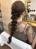 ヘアセットアンドエクステンションショールーム(SHOW ROOM)&nbsp;あみ下ろしアレンジ