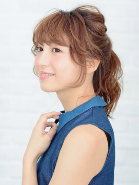 アース 熊本下通店(HAIR & MAKE EARTH) 大人女子のナチュラルポニーテール【EARTH熊本下通店】