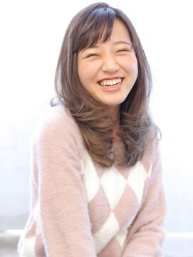 ヘアリゾート バレンタイン(hair+resort valentine) valentine 下山久美子 イノセントカラー斜めバング