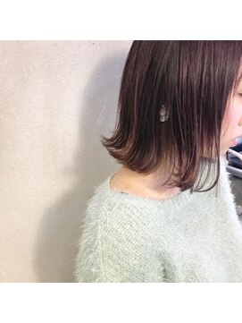 ミント(mint) ツヤ感◎ラベンダーグレージュ&ボブ♪