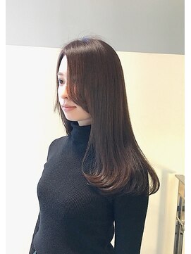 アージェガーデン(AGEE GARDEN) イルミナカラーでツヤ重視のほんのり紫ベージュ