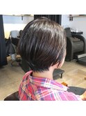 オイル仕上げ 楽ちんショートボブ