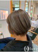 小顔似合わせカット×ハイライトメッシュ