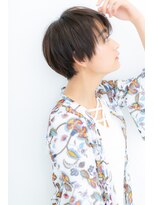 暗めカラーダークアッシュ小顔クールショートX大宮30代40代50代