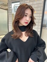 ボタン ハカタ(VOTAN hakata)&nbsp;【博多美容室/小山田】韓国顔まわりレイヤー×透明感ベージュ