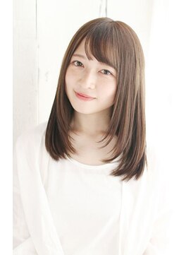 ディーアールラズリー(DR LAZULI) 顔周りレイヤーのカジュアルストレート