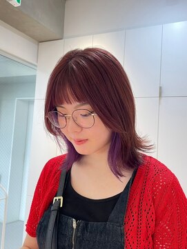 ガリカ シーム(Gallica/SEAM) 【川辺晴加】ローズピンクxインナーカラーパープル/ケアブリーチ