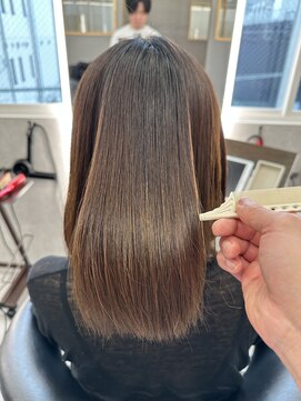 フリーラ 横浜(freera) 髪質改善サラサラプレミアムストレート大人ガーリー韓国ボブ横浜