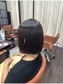 乾かしただけでまとまる髪質改善ストレート×小顔ボブ