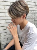 夏大人気】サマーセンターパート×サンドベージュハイライト