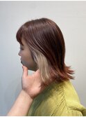 *オレンジブラウン×ベージュインナー*