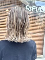リフル 八王子(RIFULL)&nbsp;ハイライト　レイヤー ショートヘア　ボブ　くびれレイヤー