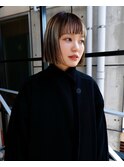 デザインカラー×ぱつっとボブで大人モードに