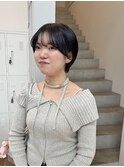 暗髪ショート