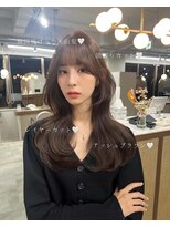 ボタン ハカタ(VOTAN hakata) 【ろみおStyle】レイヤーカット/アッシュブラウン/明るめカラー