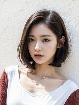 ケンジ 洋光台(KENJE) ぱつっとボブ/耳かけ/韓国風【スタイリスト桂口】