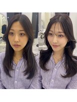 アンジュレーブ(AngeReve)&nbsp;前髪カット・顔周りカットで大変身★韓国ヘアはお任せ下さい！！