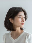 40代に似合う上品ミディアムボブ