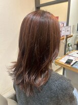 ヘア ルーナ バイ アプリーレ(hair lune by Aprire)&nbsp;大人可愛いナチュラルハッシュカット×ブラウン艶カラー20代30代