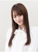 仙台/髪質改善/斜めバング♪ココアブラウン×うる艶ストレート