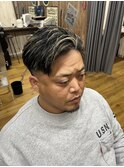 MEN’S HAIR/サーフカール/刈り上げセンターパート/印西