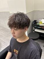 ビカムメンズヘアー 栄店(become men's hair)&nbsp;ブラウンシャドウパーマ