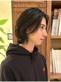 メンズミディアム メンズレイヤー 毛流れセンターパート 銀座