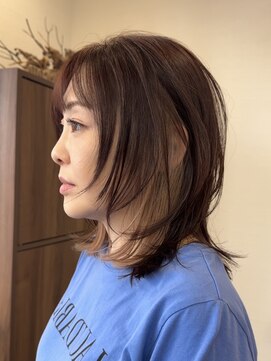 リベストバイジェービー 稲毛(li best. byjb) ダークアッシュ/大人ガーリー/似合わせカット[稲毛/白髪ぼかし]