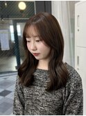 高濃度水素ケアカラー × 韓国風くびれ巻き
