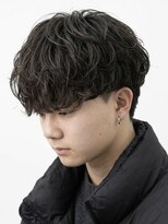 メンズフィール 心斎橋(MEN'S FEEL)&nbsp;リバースセンターパート/ニュアンスパーマ/ダウンバング