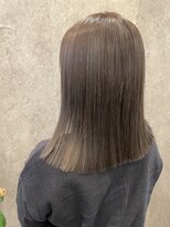 アリアヘアー(Aria hair) 【切りっぱなしロブ】【艶出しカラー】