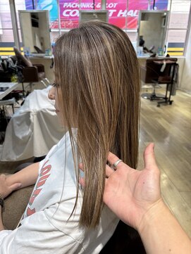 セピアージュ シス(hair beauty clinic salon Sepiage six) ロングヘア×ハイライト