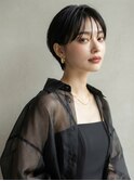 大人可愛い30代40代50代ナチュラルハンサムショートグレージュ