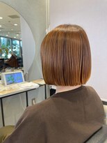 アース 南福島店(HAIR&MAKE EARTH)&nbsp;縮毛×切りっぱなしボブでスタイルチェンジ