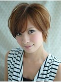 ふんわり軽いショートグラデーション