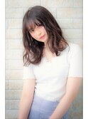 夏のイメチェンは耳かけ毛先パーマとフォギーベージュカラーで