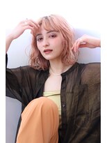 マルシェ(marche)&nbsp;☆コンテスト入賞☆【とや】ハイトーンカラー×くせ毛風ボブ