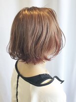 デイジー インデックスヘア 大島店(DAISY index hair)&nbsp;インナーカラーボブ＊ピンク＊大人かわいい ピンクベージュ