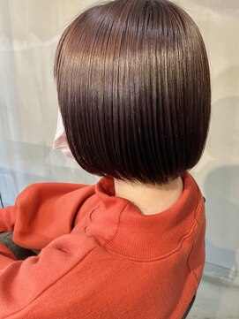 ルーヘア 岐阜(Rooo HAIR) 丸みボブ＆ブラウンベージュカラー
