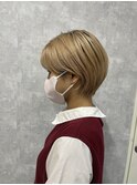 【 C’LD 】お客様スタイル_ハイトーンな丸みショート