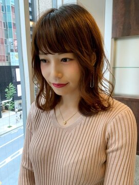 ウィステリアプラスワン 銀座一丁目(WISTERIA PLUS1) 【遠藤】外ハネミディアム20代30代40代韓国ヨシンモリくびれ