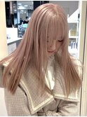 4340ミルクティーアッシュハイトーンカラー艶髪グレーベージュ
