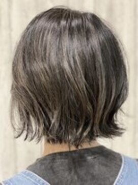 アース 川崎店(HAIR&MAKE EARTH) ハイライト×外ハネショート