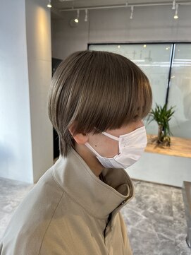 ラッドバイプティパ(rad...by petit-pas) ＊ミルクティーベージュ/ブリーチカラー/シースルーマッシュ＊