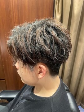 ヒロギンザ 青山店(HIRO GINZA) ハイライト/マッシュパーマ/ウルフ/アッシュブラック/波巻き