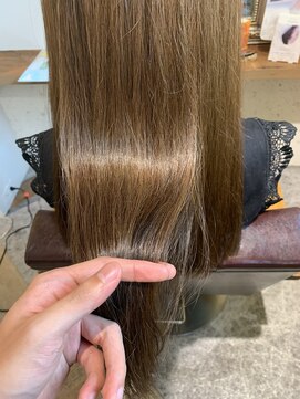 ニノット 武蔵小杉(○nino.) 12月#黒髪カタログ# グレーベージュ#レイヤーロング#前髪パーマ