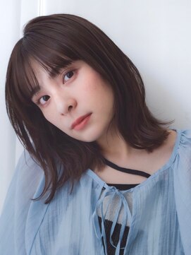 ガーデンヨコハマエスト(GARDEN YOKOHAMA est) ミディアムレイヤー似合わせカットフルバングイメチェン