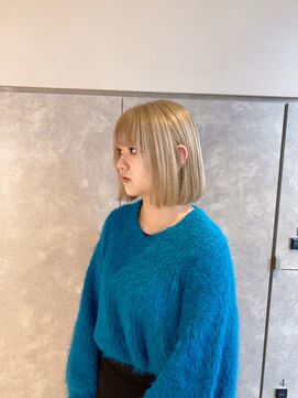 ガルボヘアー 名古屋栄店(garbo hair) #名古屋#栄#ハイトーン#ブリーチ#ボブ#10代#20代#透明感