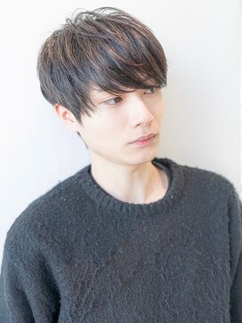 ケアリー 調布(Carelly) メンズアップバング×束感ショートマッシュ